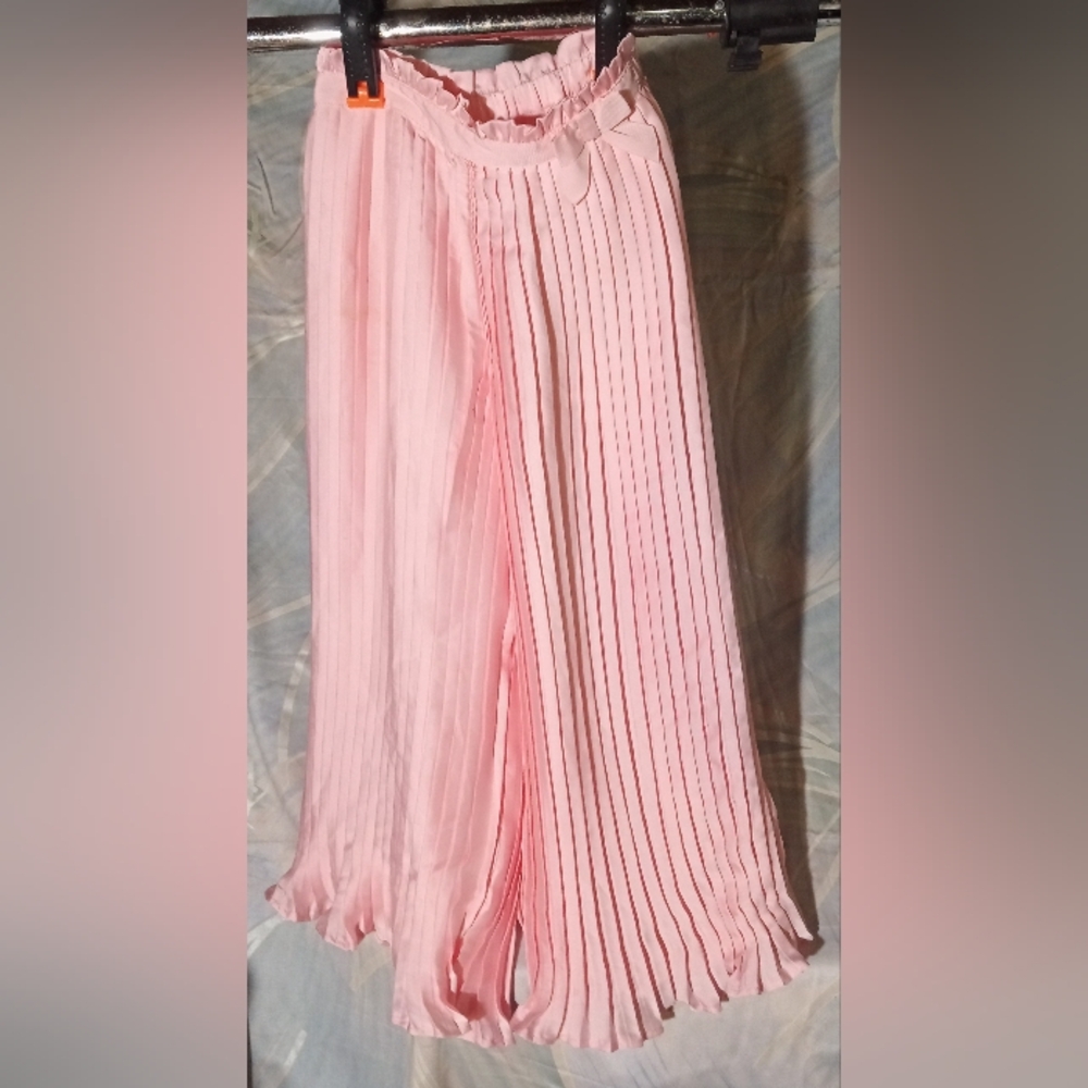 Janie and Jack Soft Pink Wide Leg Pants